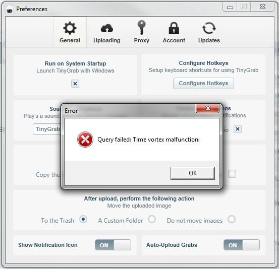 Query failed, Time Vortex Malfunction.